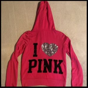PINK zip up hoodie